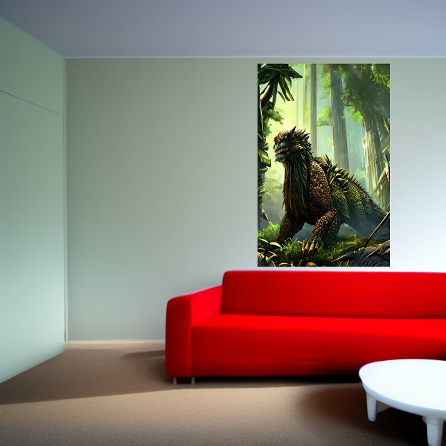 Jungle fantasy beast i Jungle | AI Art Poster (Skapare uppladdad)