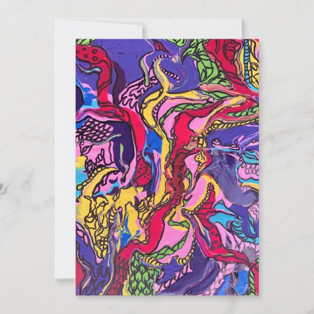 "Jungle Fever"-kort för designhälsning Julkort (Framsida)