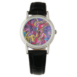 "Jungle Fever" Leather Design Watch Armbandsur