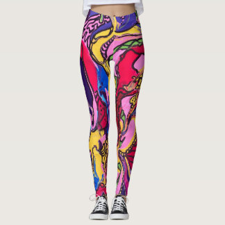 "Jungle Fever" Skriv ut högdagrar Leggings