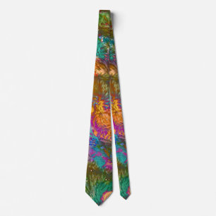 Jungle Flower Neck Tie Slips