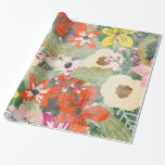 Jungle Flowers Wrapping Papper Presentpapper<br><div class="desc">Jungle Flowers Wrapping Papper</div>
