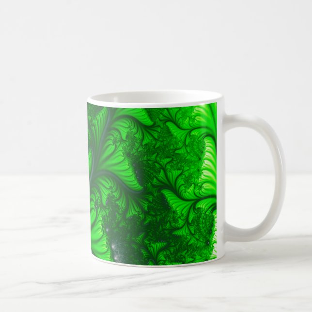 Jungle fractal kaffemugg (Höger)