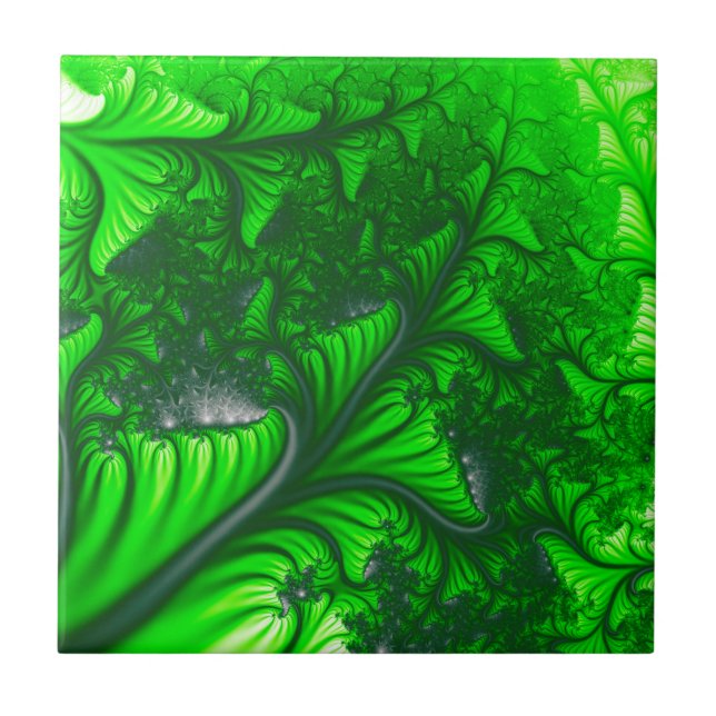 Jungle fractal kakelplatta (Framsidan)