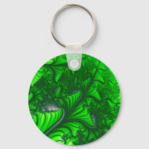 Jungle fractal nyckelring