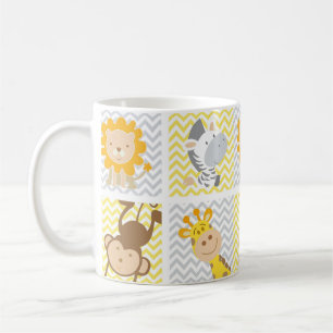 Jungle Friends Mönster Kaffemugg