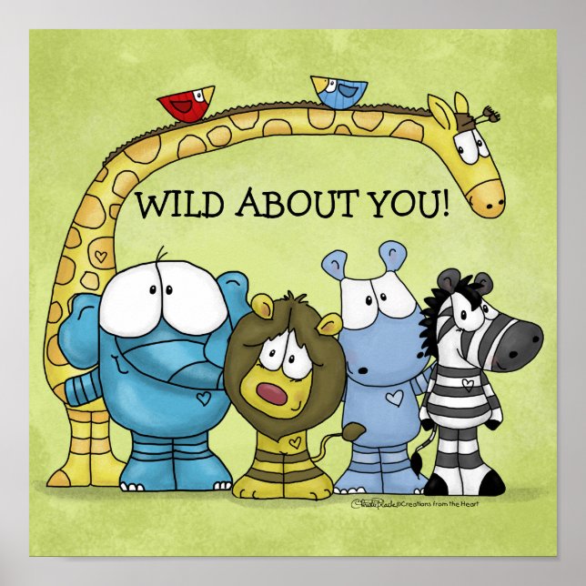 Jungle Friends-Vild om dig Poster (Framsidan)
