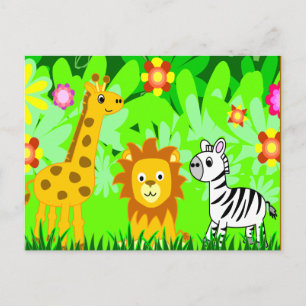 Jungle Friends Vykort