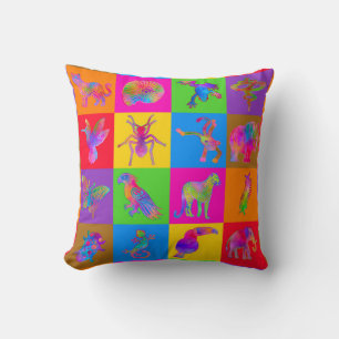 Jungle Galenhet 9-Inch blockerar Cheater Quilt Kudde