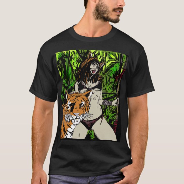 Jungle Girl 024 T Shirt (Framsida)