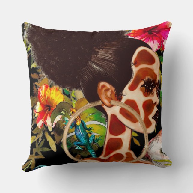 Jungle Girl Pillow Kudde (Baksida)