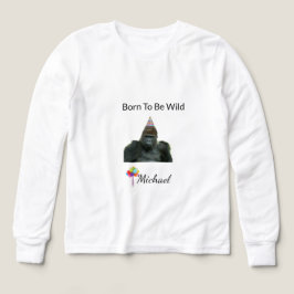 Jungle Gorilla Happy Birthday Art T Shirt