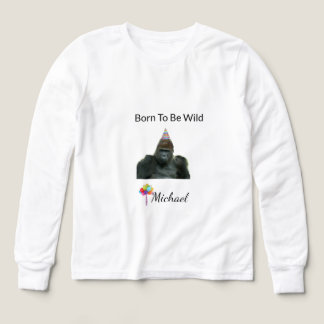 Jungle Gorilla Happy Birthday Art T Shirt