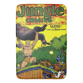 Jungle Gorillas Tecknader för Lair Vintage Badrumsmatta
