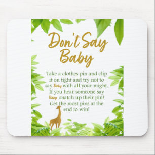 Jungle Guld Theme Säg inte Baby Musmatta