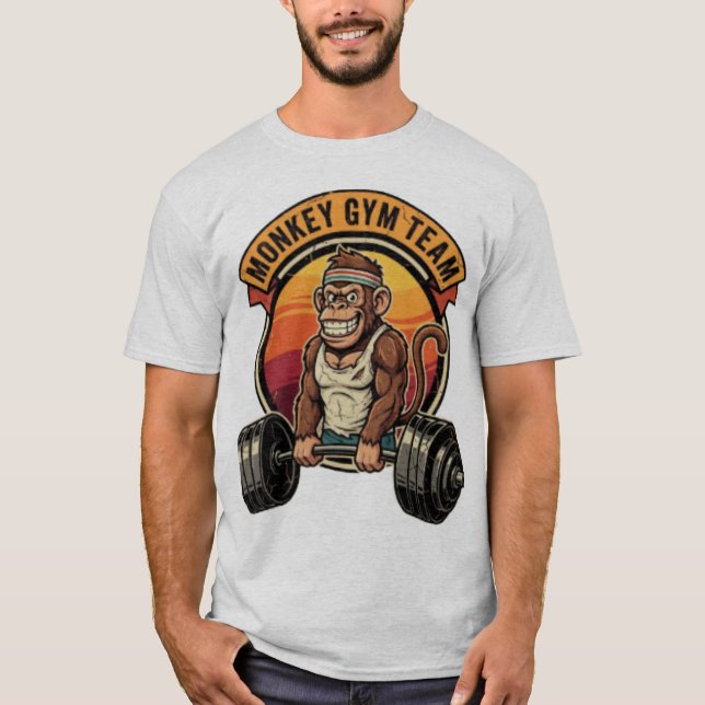 Jungle Gym Crew: Lift & Laugh T-Shirt (Framsida)