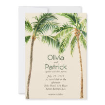 Jungle handflatan, tropisk inbjudan till tropisk v