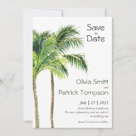 Jungle handflatan, tropisk vattenfärg