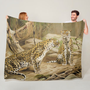 Jungle Home - Vild Leopards par Fleecefilt