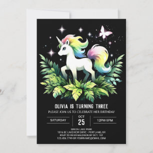 Jungle Horse Födelsedag Inbjudningar
