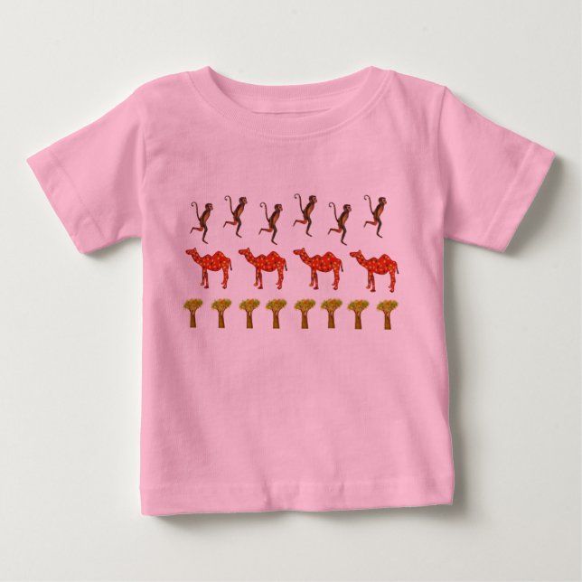 Jungle illustration Bodykostym T Shirt (Framsida)