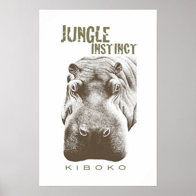 Jungle Instinct™_Kiboko_2, brunt Poster (Framsidan)