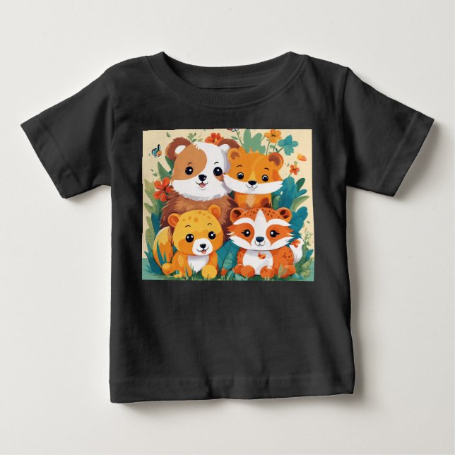 Jungle Jamboree - djurparker i Parad T Shirt (Framsida)