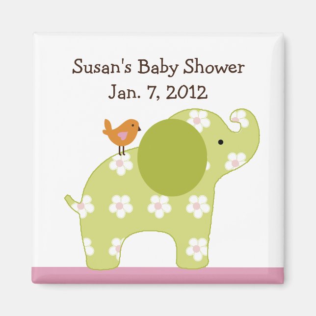 Jungle Jill Elephant Magnet/Keepsaki/Party Favor Magnet (Framsidan)