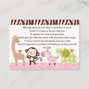 Jungle Jill/Girl Animals Favor/Märkre Tilläggskort
