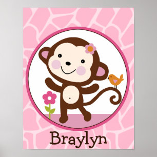 Jungle Jill/Girl Monkey Personlig Art Poster