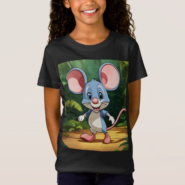 Jungle Journey - Tecknad Mouse Baby Bra Jersey T- T Shirt (Framsida)