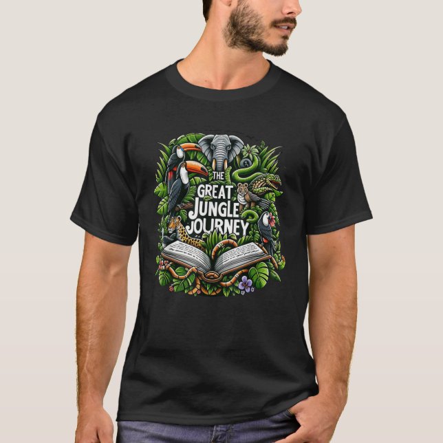 Jungle Journey VBS 2024 Vacation Bible School Summ T Shirt (Framsida)