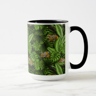 Jungle kattunge mugg