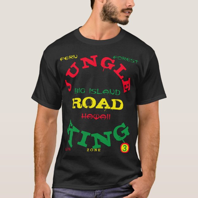 JUNGLE KUNG ROAD T SHIRT (Framsida)