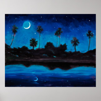 Jungle Kusten Nocturne Poster