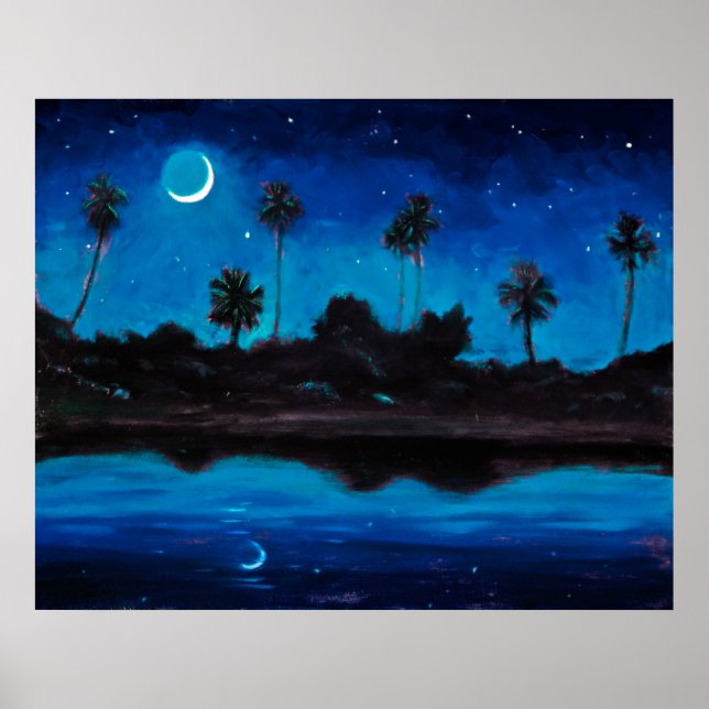 Jungle Kusten Nocturne Poster (Framsidan)