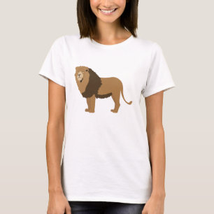 Jungle Lejon Animal Illustration T Shirt