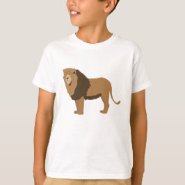 Jungle Lejon Animal Illustration T Shirt
