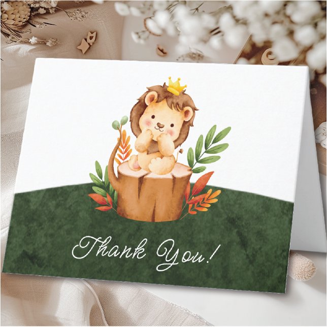 Jungle Lejon Baby Shower Tack (Skapare uppladdad)