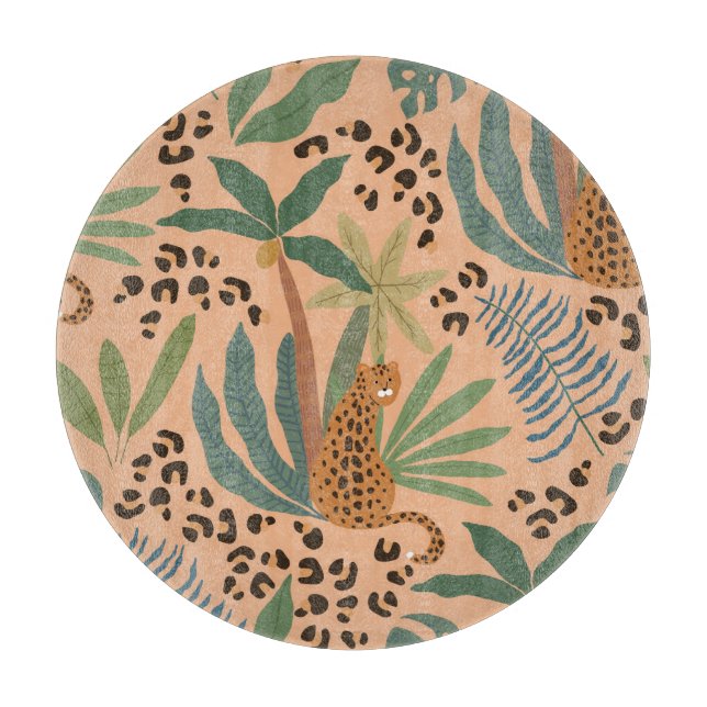 Jungle leopard print: Djuret utan mönster. (Framsidan)