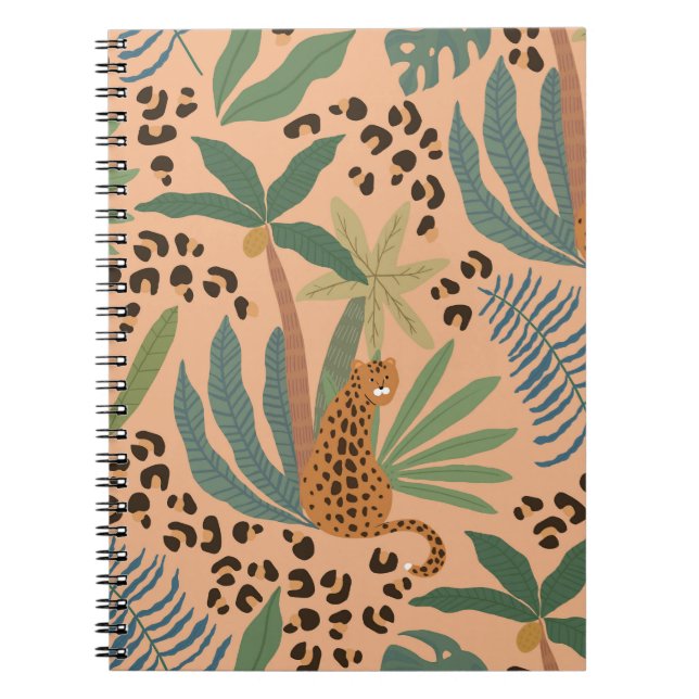 Jungle leopard print: Djuret utan mönster. Anteckningsbok (Framsidan)