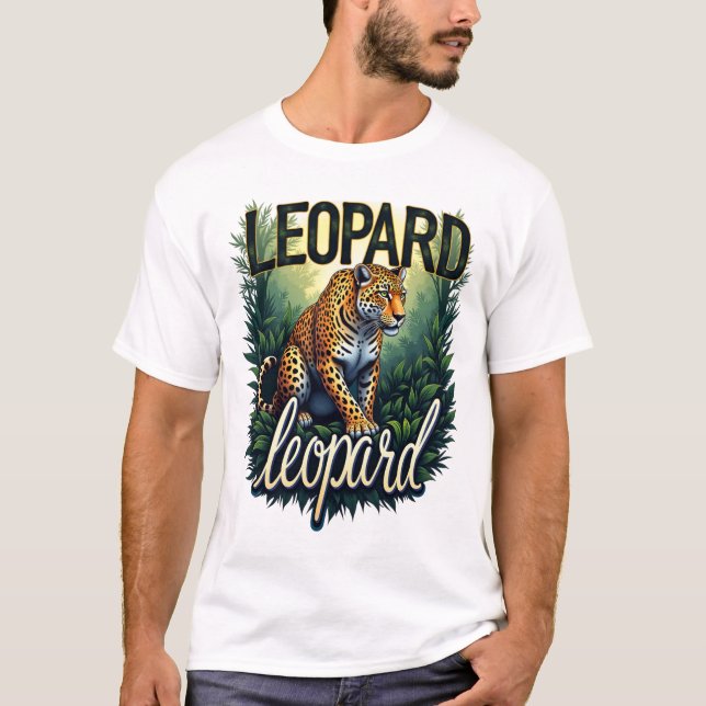 Jungle Leopard T Shirt (Framsida)