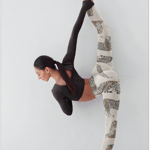 Jungle Leopard Vild Animal Mönster Leggings