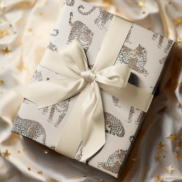 Jungle Leopard Vild Animal Mönster Presentpapper