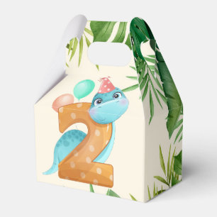 Jungle Löv Dinosaur 2:a födelsedagen Party Presentaskar