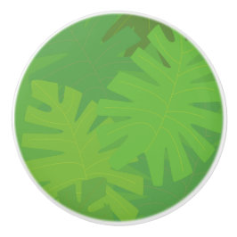 Jungle löv motif knopp