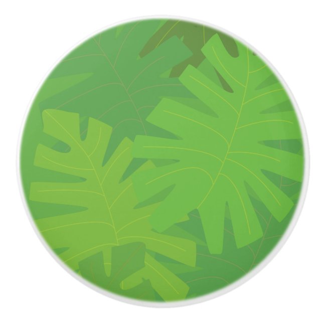 Jungle löv motif knopp (Framsidan)