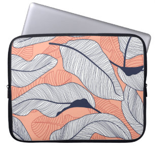 Jungle Löv Seamless Tropical Mönster Laptop Fodral