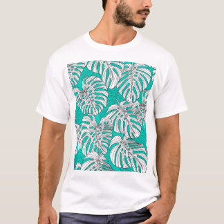 Jungle Löv Tropical Blommigt Seamless T Shirt
