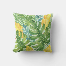 Jungle löv vid kudden kudde